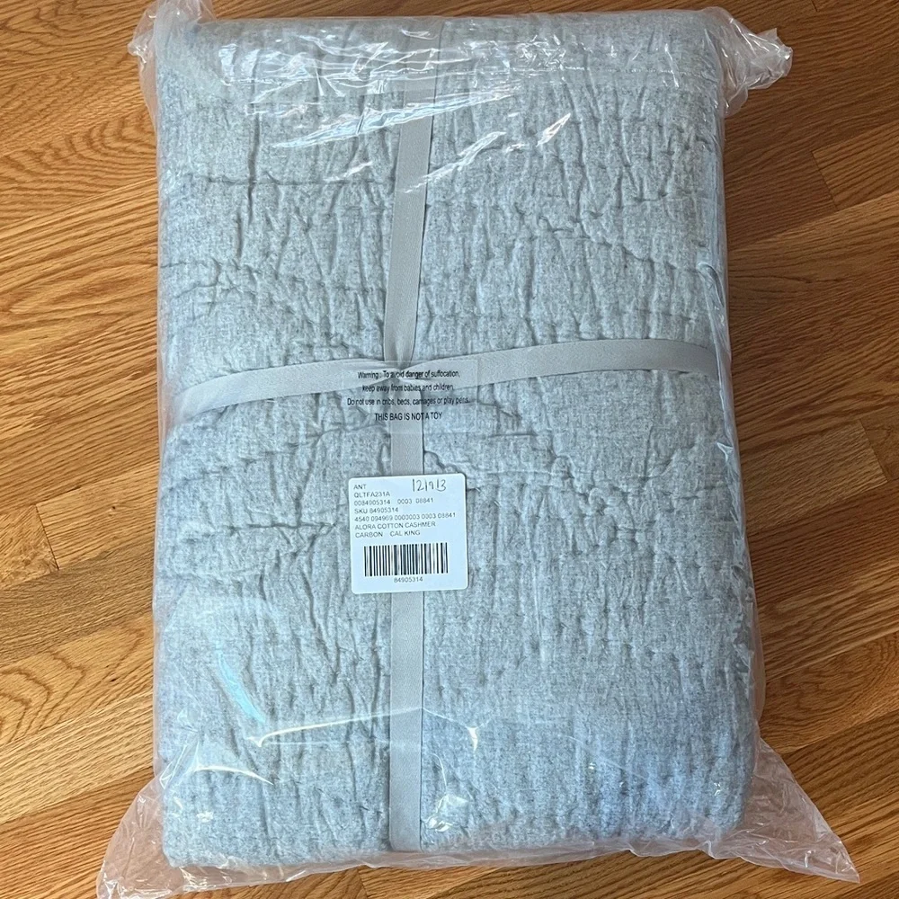 Anthropologie Alora Cotton Cashmere Quilt Size Cal King NIP